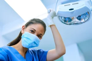 image of a dental assistant