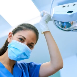 image of a dental assistant